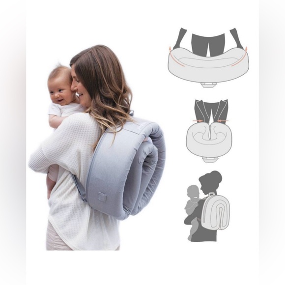 Lulyboo Travel Bassinet…like new condition! Gray polka dot pattern. - Picture 7 of 9